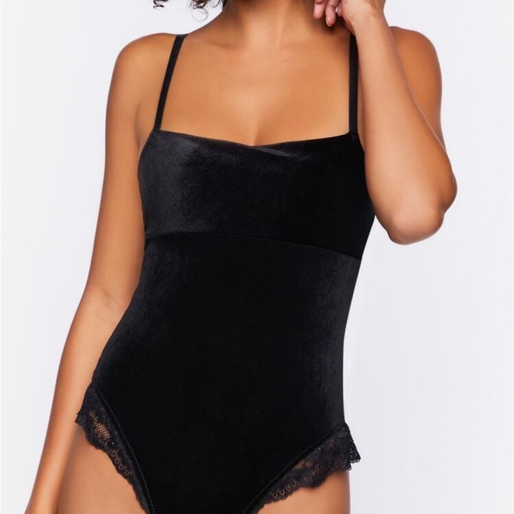 Velvet body suit
